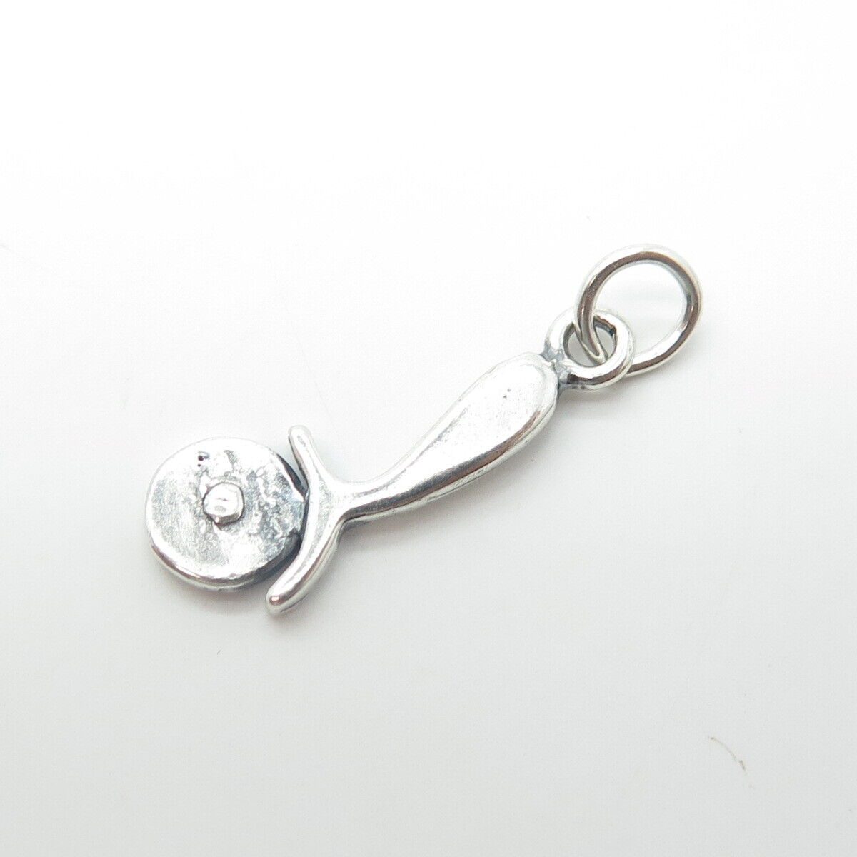 925 Sterling Silver Old Stock Pizza Knife Charm Pendant