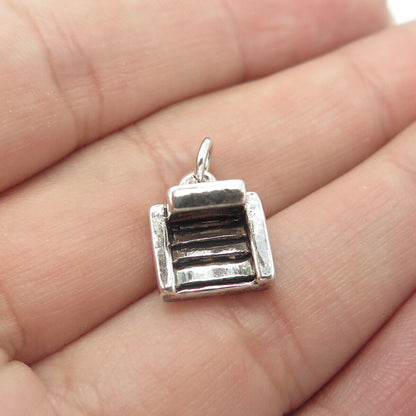 925 Sterling Silver Vintage Couch Charm Pendant