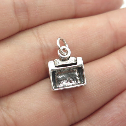 925 Sterling Silver Vintage Couch Charm Pendant