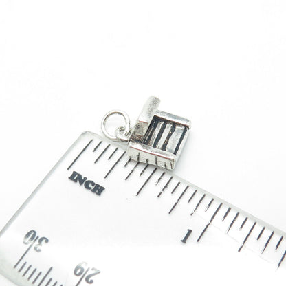 925 Sterling Silver Vintage Couch Charm Pendant