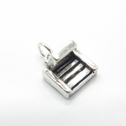 925 Sterling Silver Vintage Couch Charm Pendant