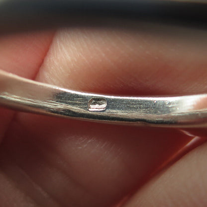 925 Sterling Silver Vintage Granulated Bar Stackable Ring Size 7.5