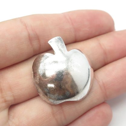 925 Sterling Silver Vintage Israel Apple Modernist Pendant