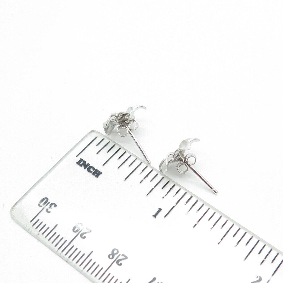 925 Sterling Silver Flower Blossom Stud Earrings