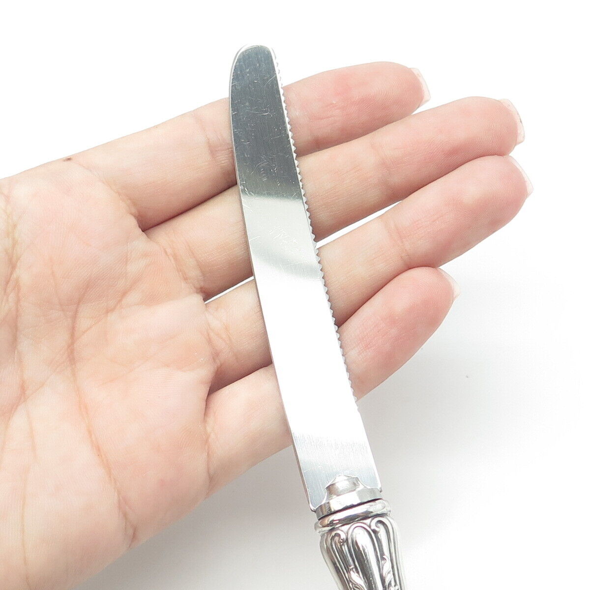 925 Sterling Silver & Stainless Steel Antique R. Blackinton & Co. Daisy Knife