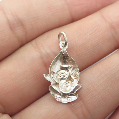 925 Sterling Silver Vintage Alien Movie Character Charm Pendant