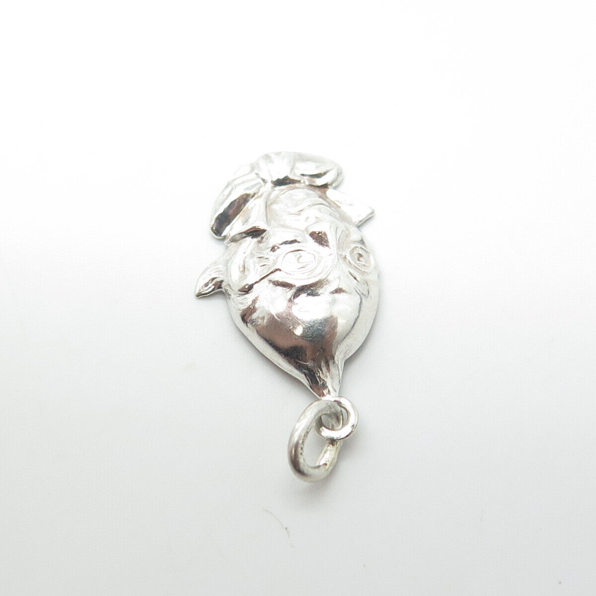 925 Sterling Silver Vintage Alien Movie Character Charm Pendant