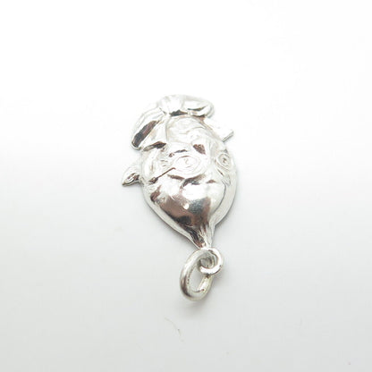 925 Sterling Silver Vintage Alien Movie Character Charm Pendant