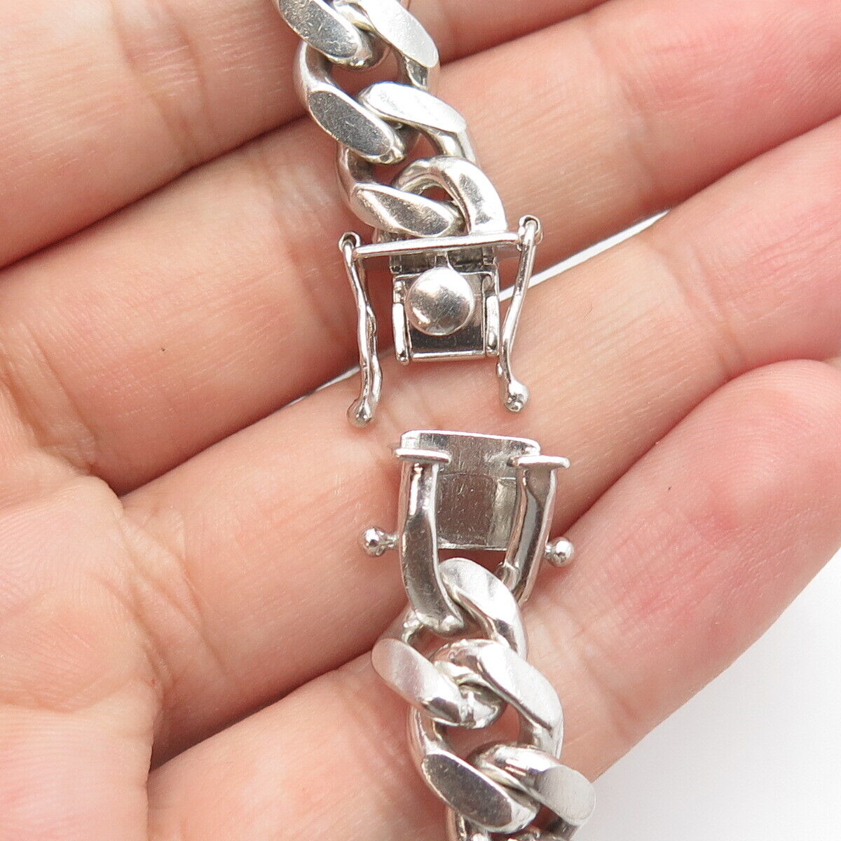 925 Sterling Silver Italy Heavy Cuban Chain Necklace 24"