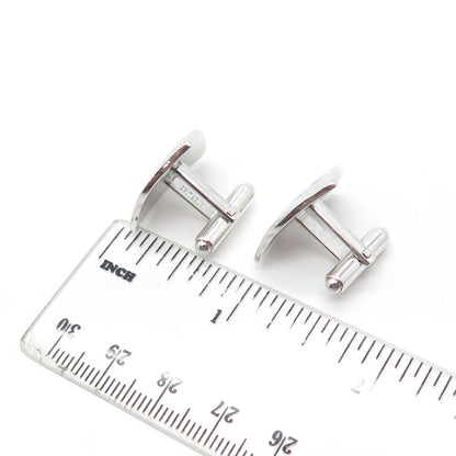 925 Sterling Silver Vintage Floral Cufflinks