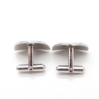 925 Sterling Silver Vintage Floral Cufflinks