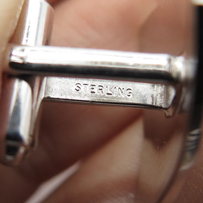 925 Sterling Silver Vintage Floral Cufflinks