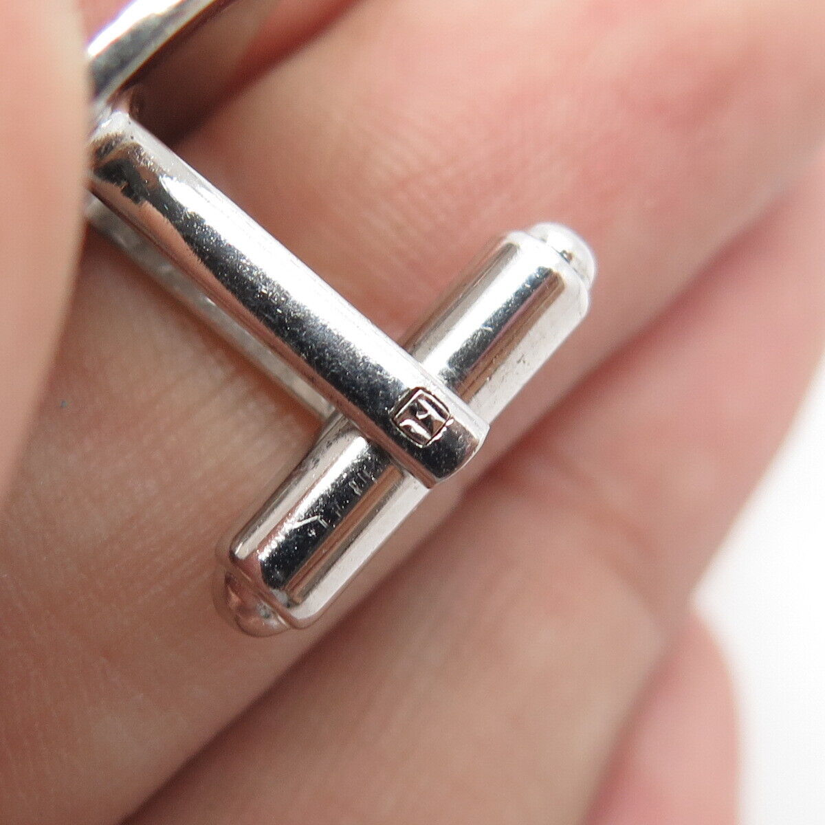 925 Sterling Silver Vintage Floral Cufflinks