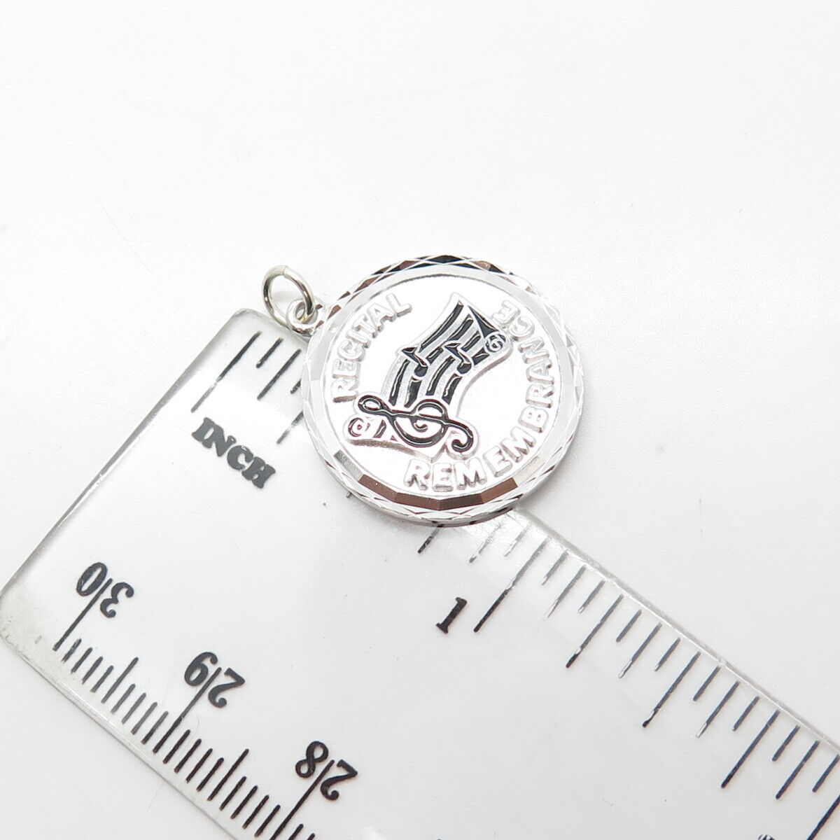 925 Sterling Silver Vintage Griffith & Sons Co "Recital Remembrance" Pendant