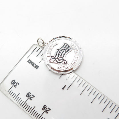 925 Sterling Silver Vintage Griffith & Sons Co "Recital Remembrance" Pendant