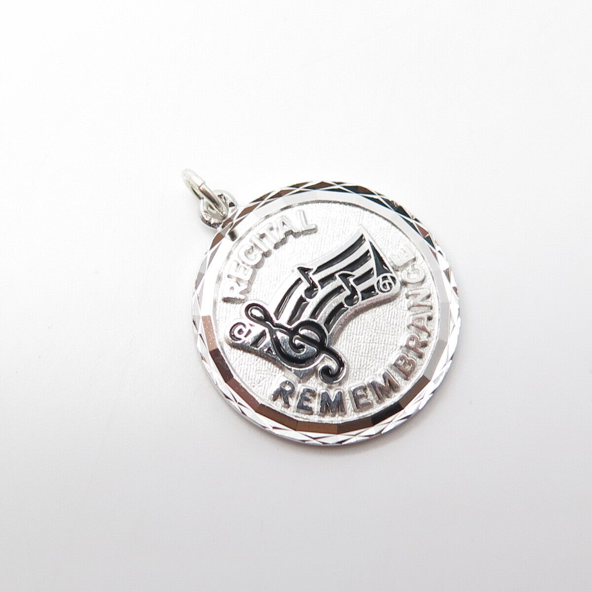 925 Sterling Silver Vintage Griffith & Sons Co "Recital Remembrance" Pendant