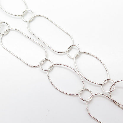 925 Sterling Silver Silpada Oval Chain Necklace 34"