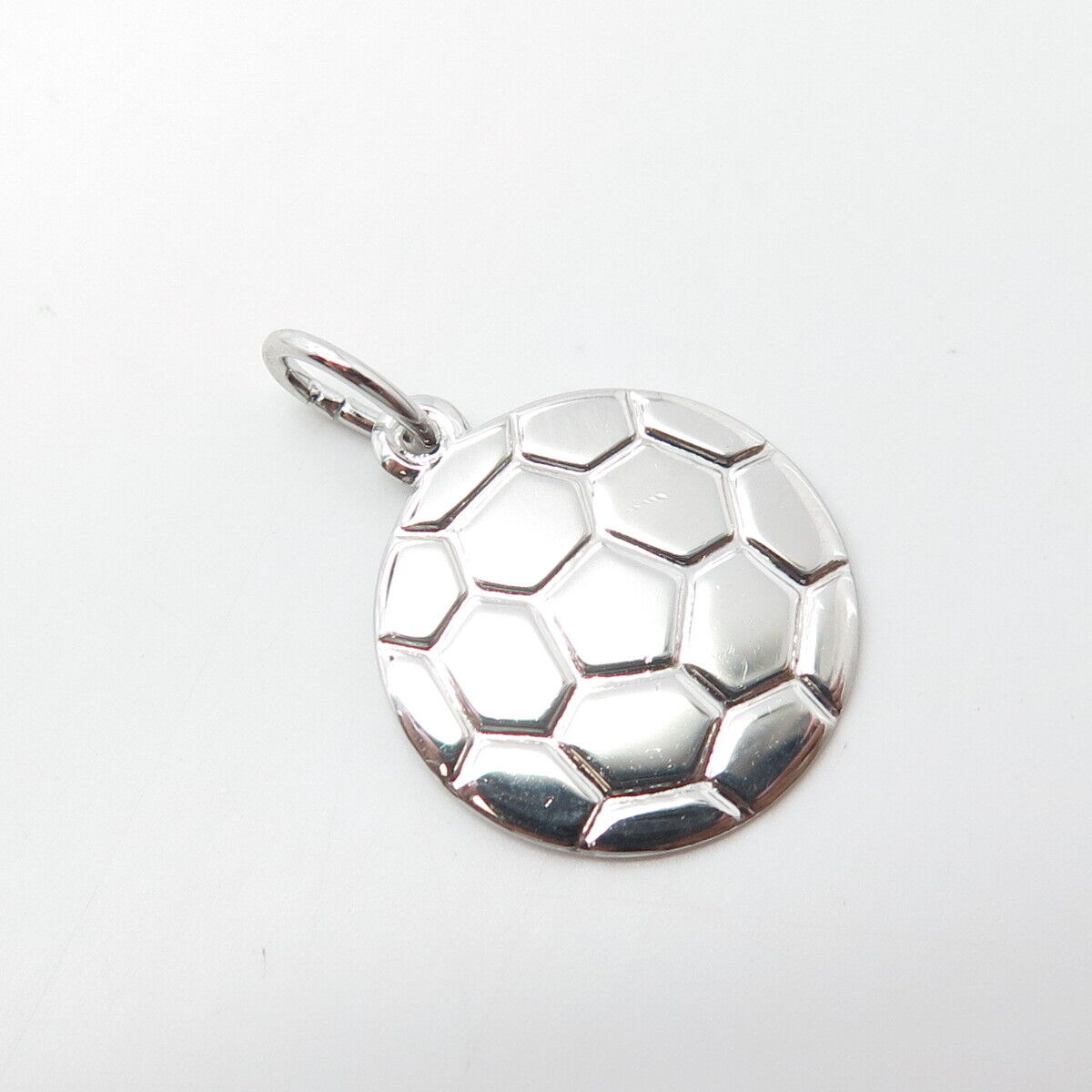 REMBRANDT 925 Sterling Silver Vintage Soccer Ball Charm Pendant