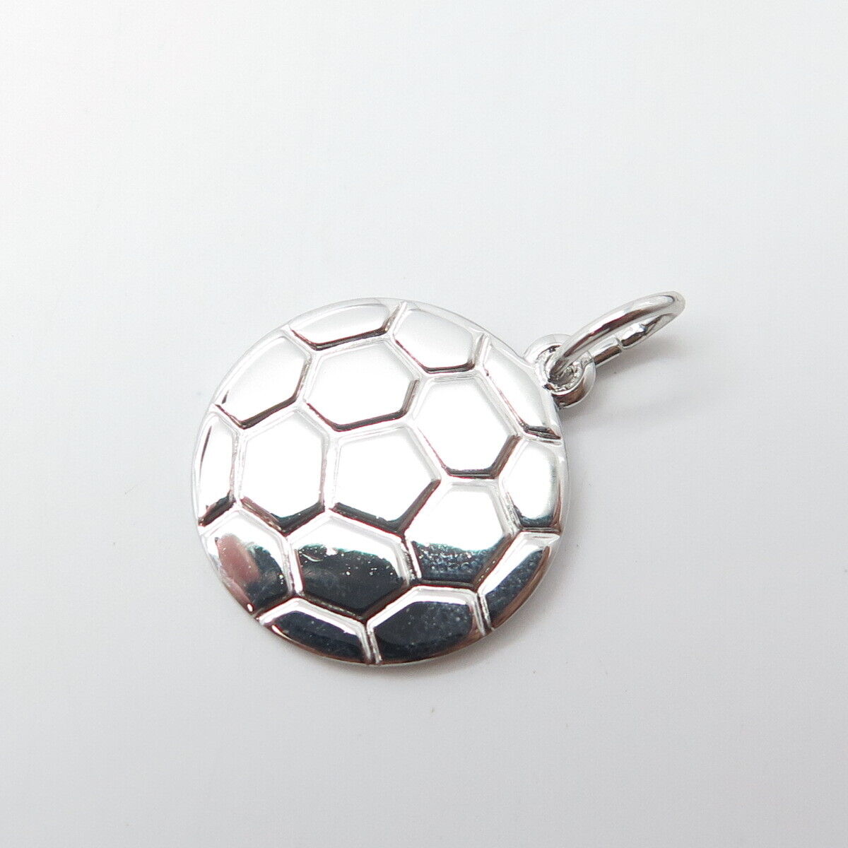 REMBRANDT 925 Sterling Silver Vintage Soccer Ball Charm Pendant