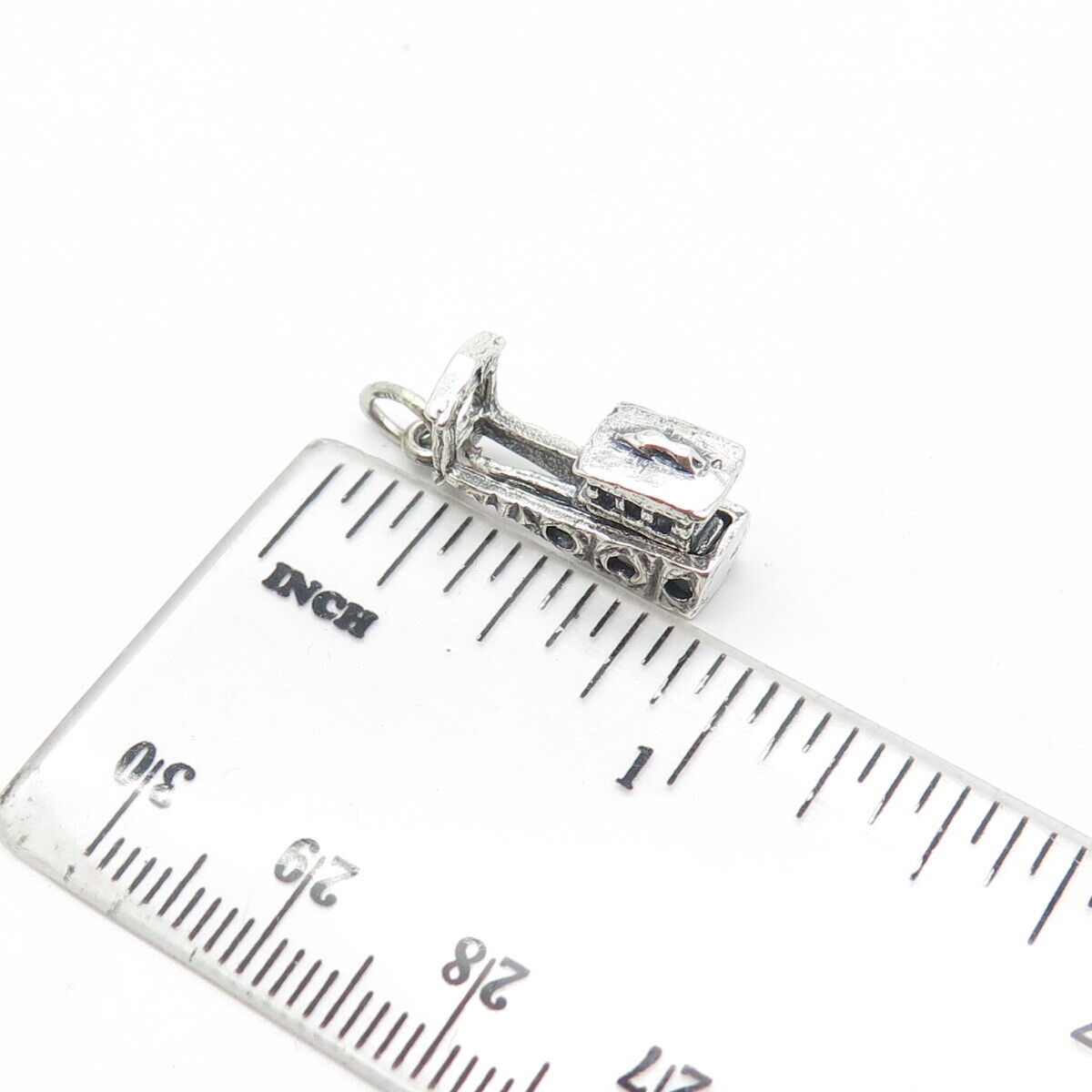 925 Sterling Silver Vintage Cable Car Charm Pendant