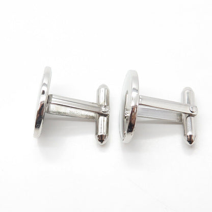 925 Sterling Silver Vintage Oval Cufflinks