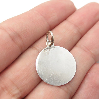 925 Sterling Silver Vintage "To My Bridesmaid" Charm Pendant