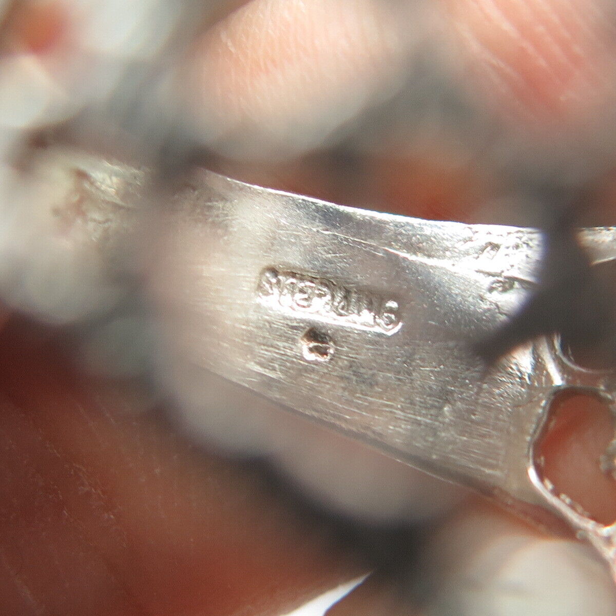 925 Sterling Silver Vintage Engraved Letter "G" Initial Statement Ring Size 10