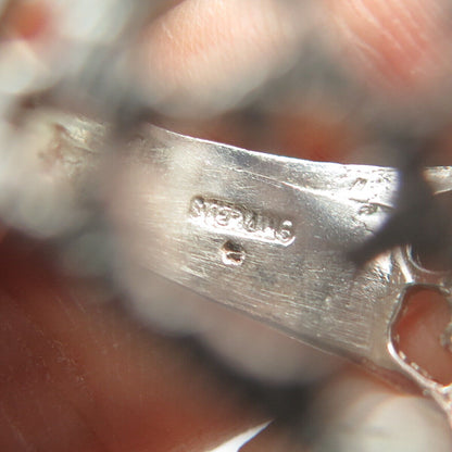 925 Sterling Silver Vintage Engraved Letter "G" Initial Statement Ring Size 10