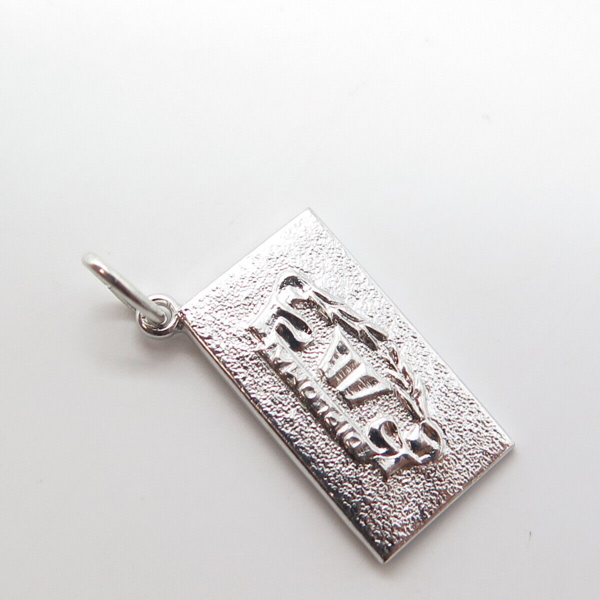 GRIFFITH & SONS CO 925 Sterling Silver Vintage "Diploma" Charm Pendant