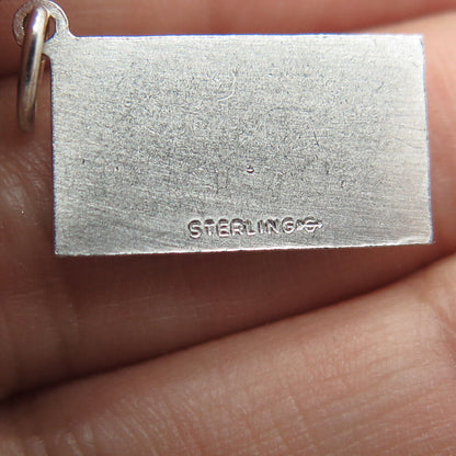 GRIFFITH & SONS CO 925 Sterling Silver Vintage "Diploma" Charm Pendant