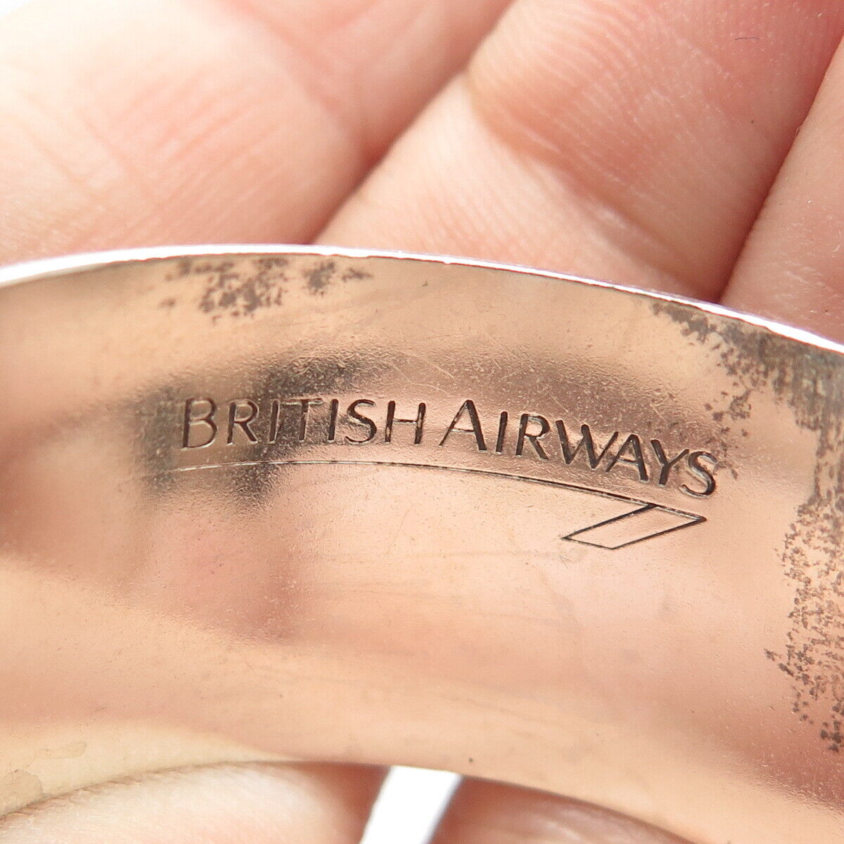 925 Sterling Silver Vintage 1992 Sheffield "British Airways" Napkin Ring