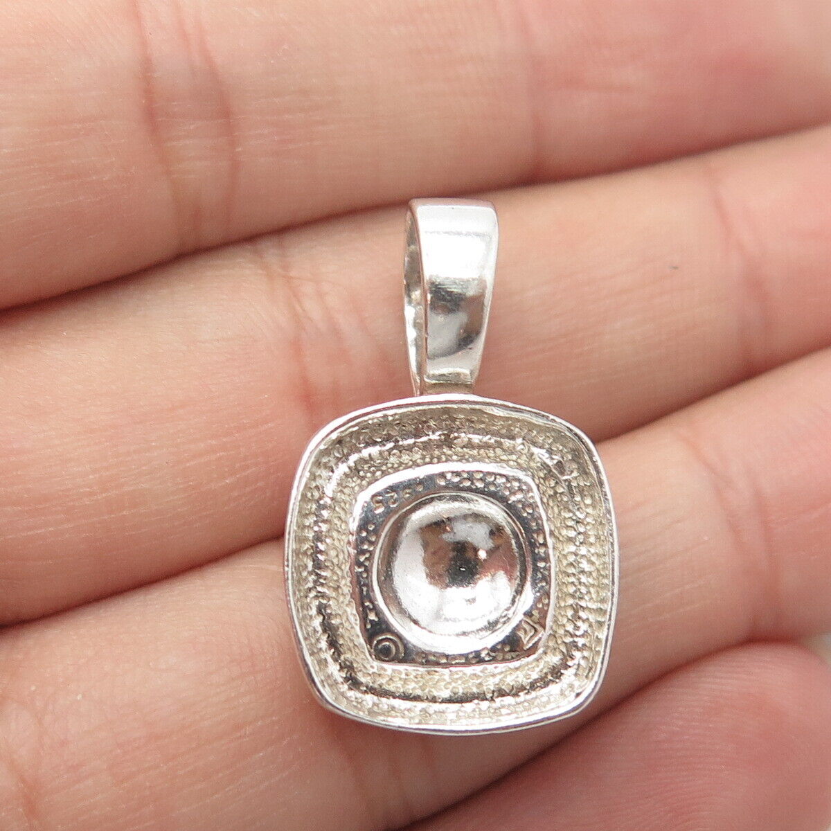 SILPADA 925 Sterling Silver 2-Tone Vintage Modernist Pendant