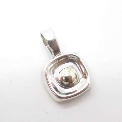 SILPADA 925 Sterling Silver 2-Tone Vintage Modernist Pendant