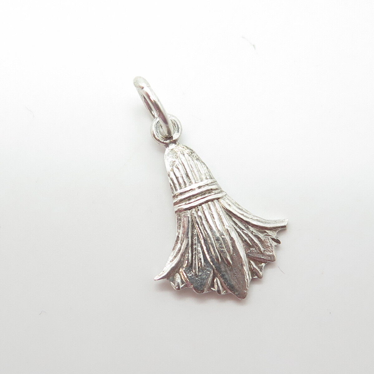 800 Silver Vintage Thistle Floral for Good Luck Charm Pendant