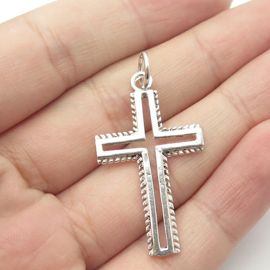 950 Silver Vintage Cross Religious  Pendant