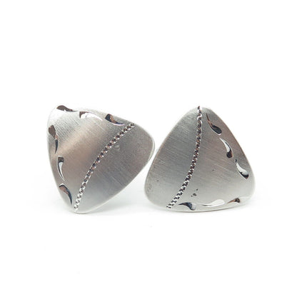 P.R.K. 925 Sterling Silver Vintage Engraved Cufflinks