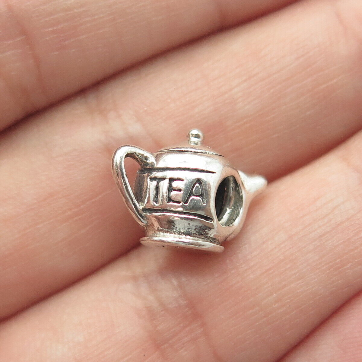 CHAMILIA 925 Sterling Silver Vintage Teapot Bead Charm