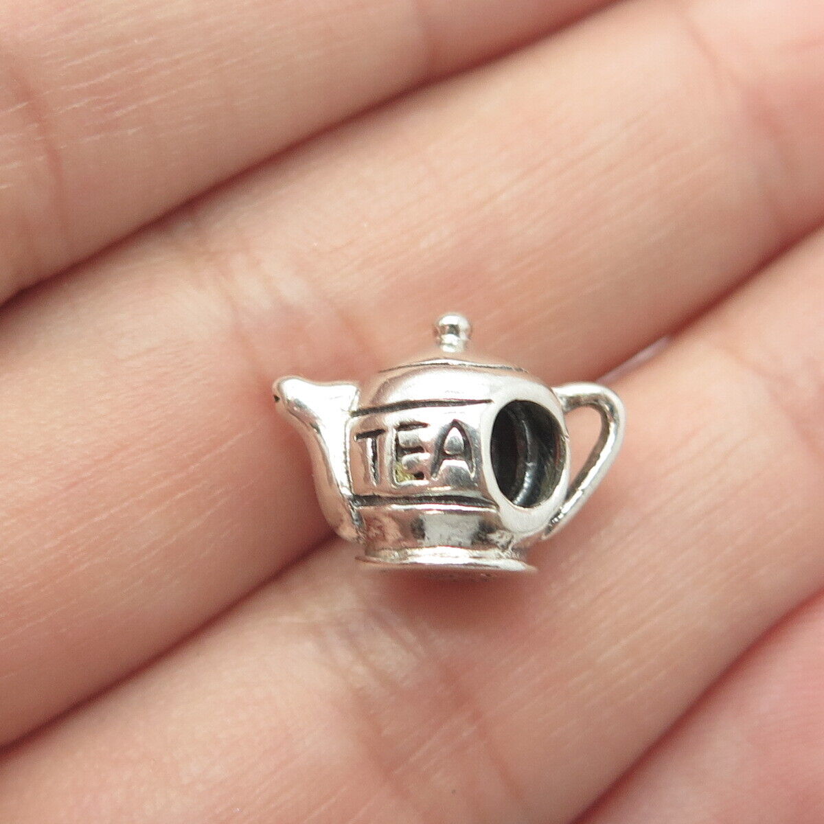 CHAMILIA 925 Sterling Silver Vintage Teapot Bead Charm