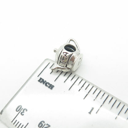 CHAMILIA 925 Sterling Silver Vintage Teapot Bead Charm