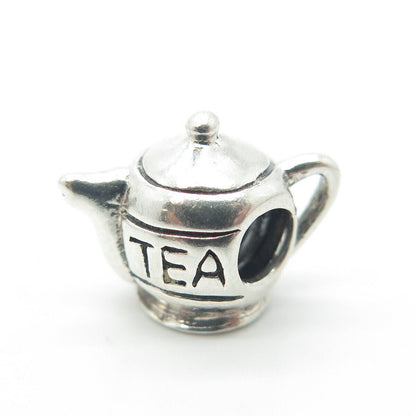 CHAMILIA 925 Sterling Silver Vintage Teapot Bead Charm