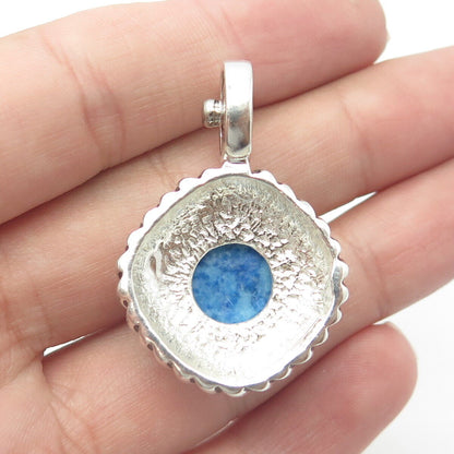 ESPO SIG Joseph Esposito 925 Sterling Silver Vintage Real Sodalite Pendant