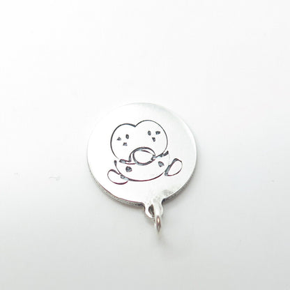 TWO IN TOWN 925 Sterling Silver USA Dog / Puppy Charm Pendant