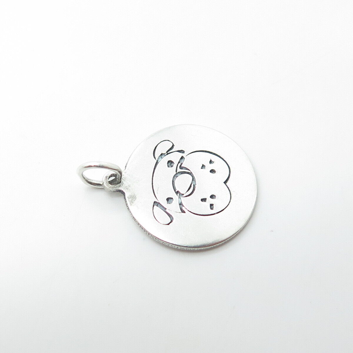 TWO IN TOWN 925 Sterling Silver USA Dog / Puppy Charm Pendant