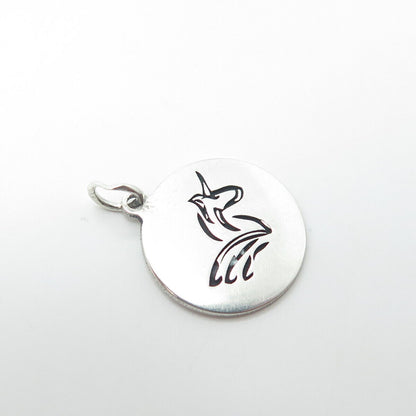 TWO IN TOWN 925 Sterling Silver USA Unicorn Charm Pendant