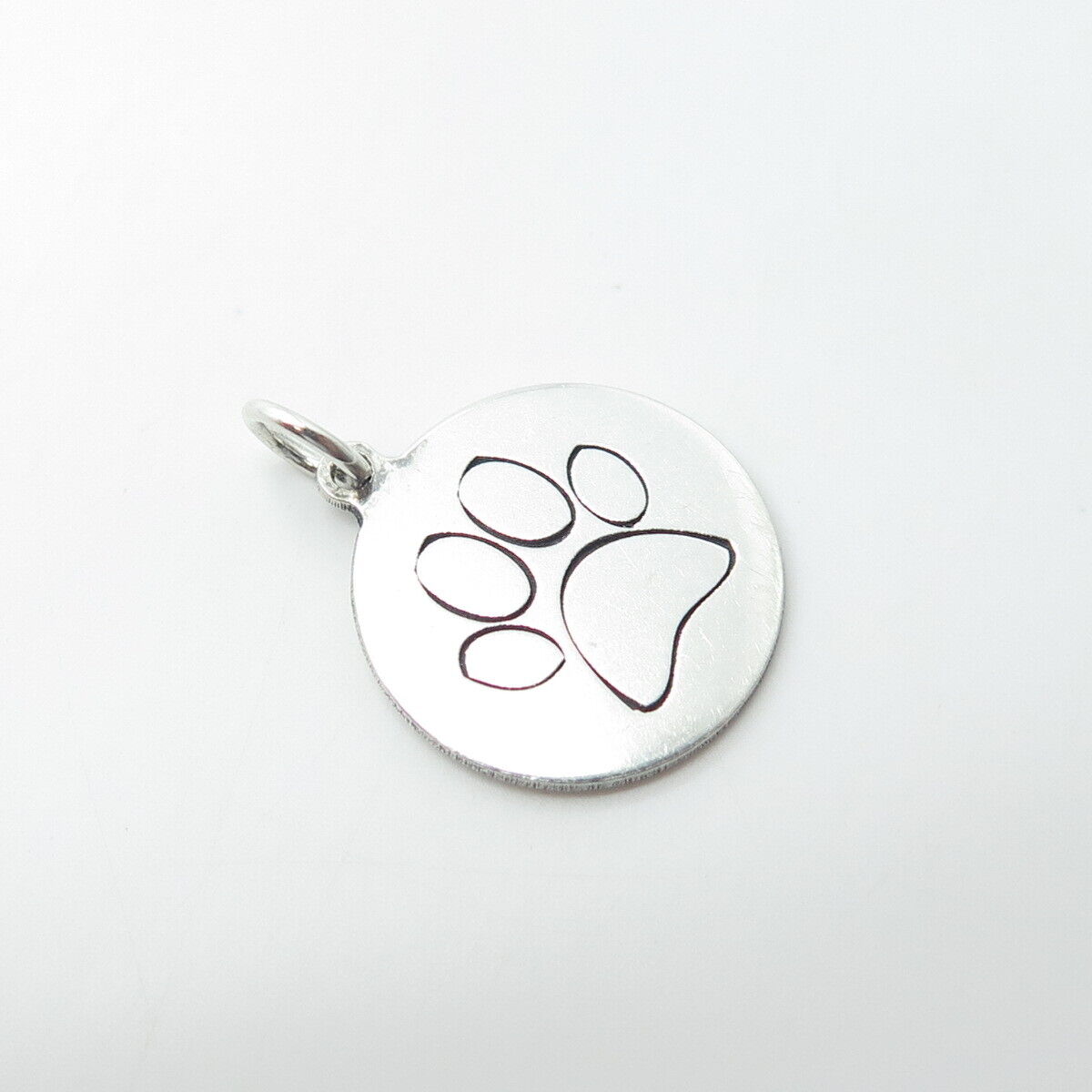 TWO IN TOWN 925 Sterling Silver USA Paw Charm Pendant