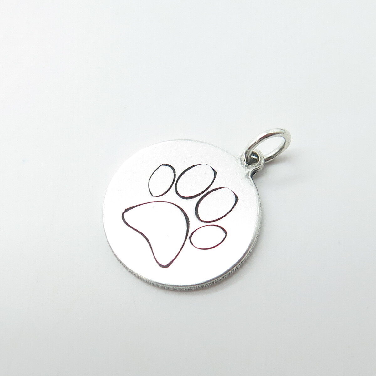 TWO IN TOWN 925 Sterling Silver USA Paw Charm Pendant