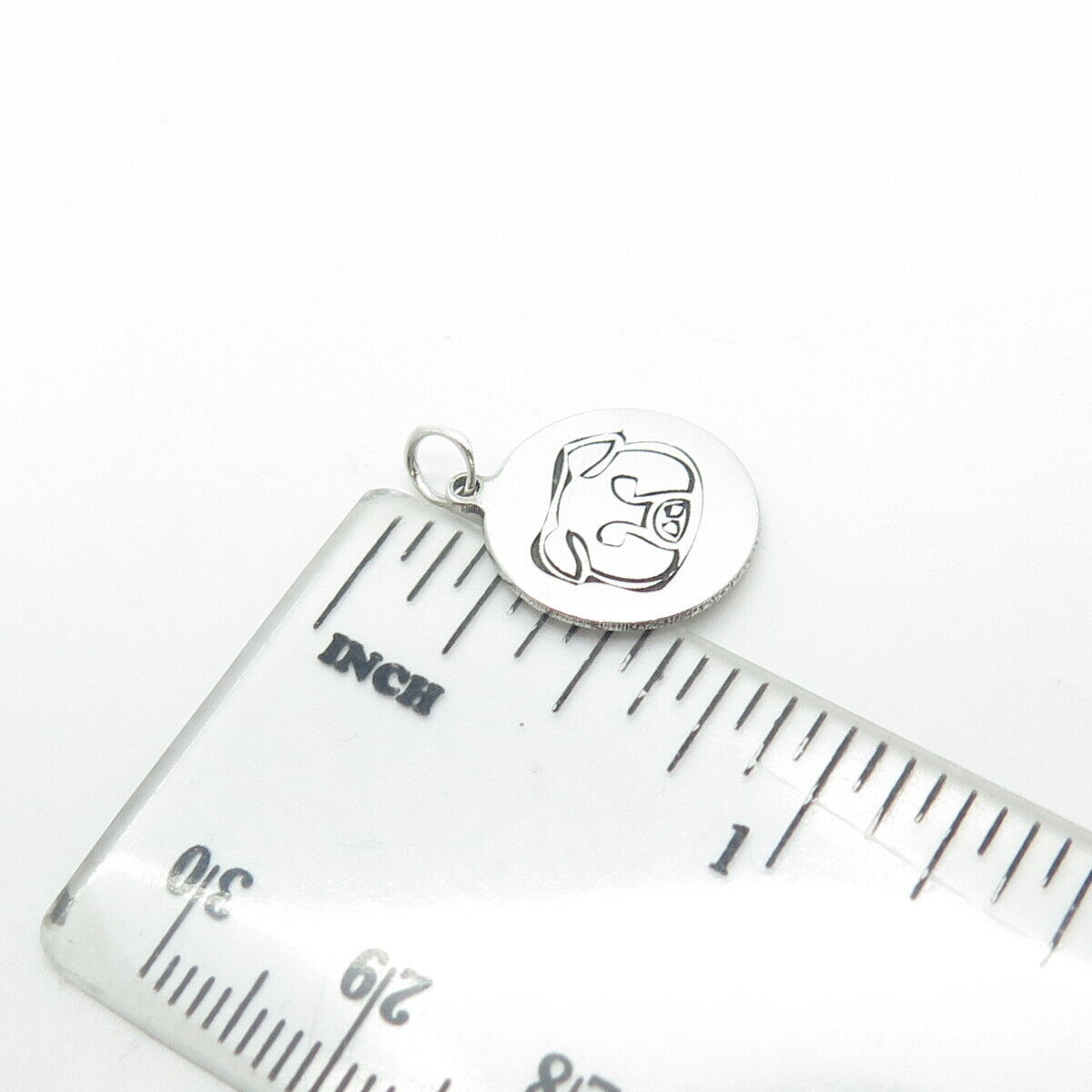 TWO IN TOWN 925 Sterling Silver USA Bear Charm Pendant