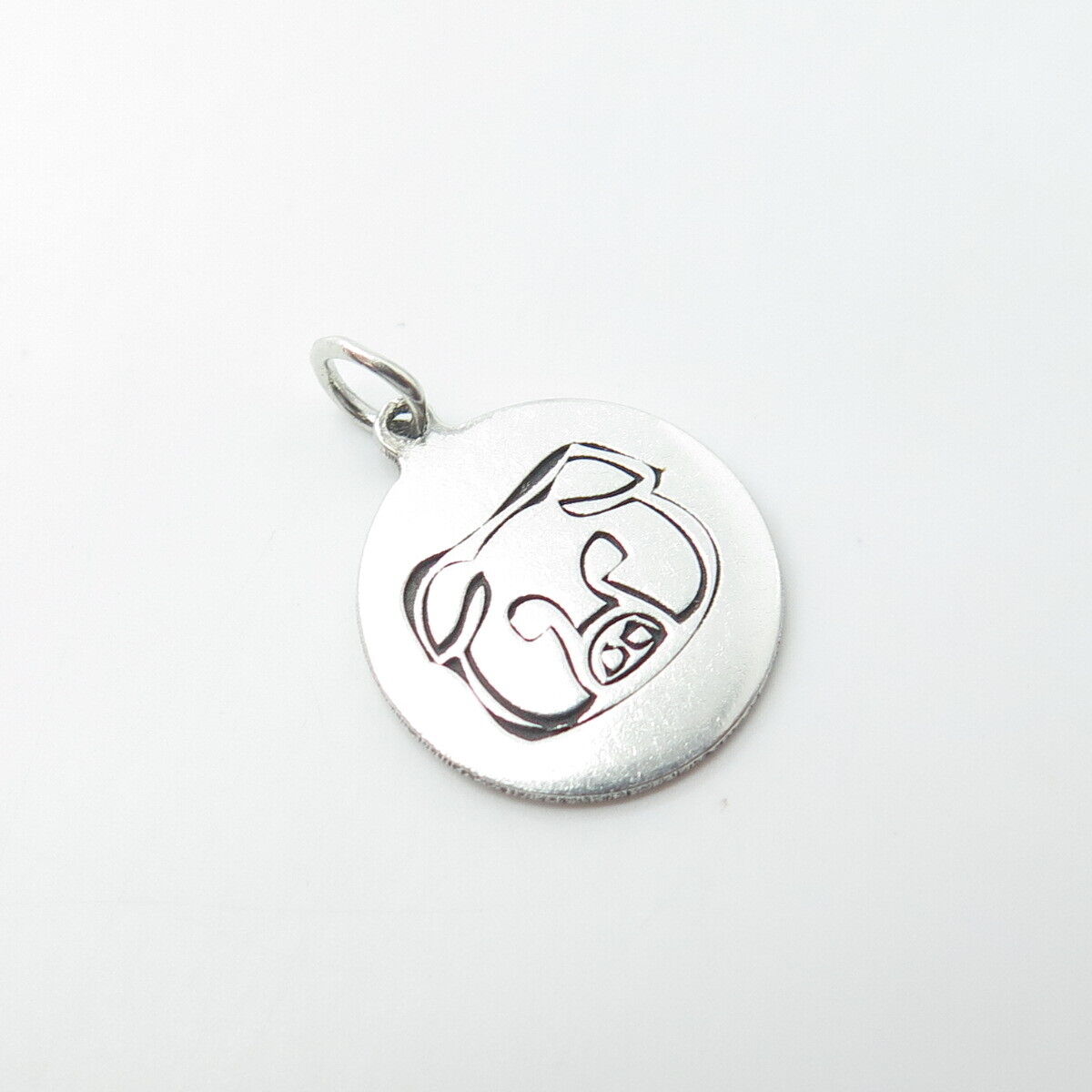 TWO IN TOWN 925 Sterling Silver USA Bear Charm Pendant