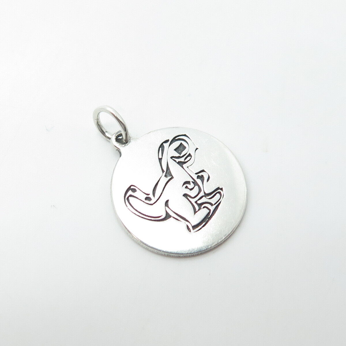 TWO IN TOWN 925 Sterling Silver USA Dinosaur Charm Pendant