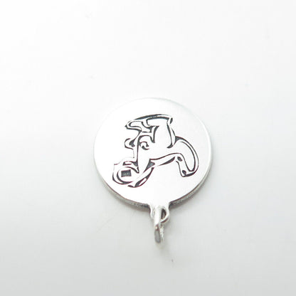 TWO IN TOWN 925 Sterling Silver USA Dinosaur Charm Pendant